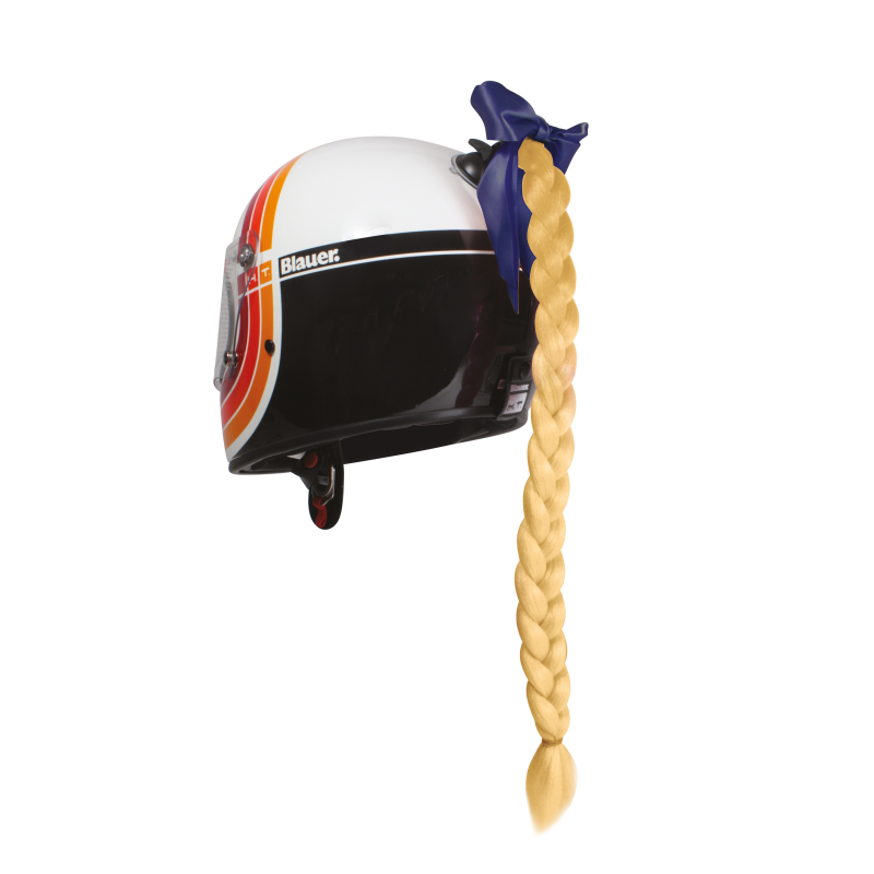 [3701177239220] Décoration Casque Tresse Blonde
